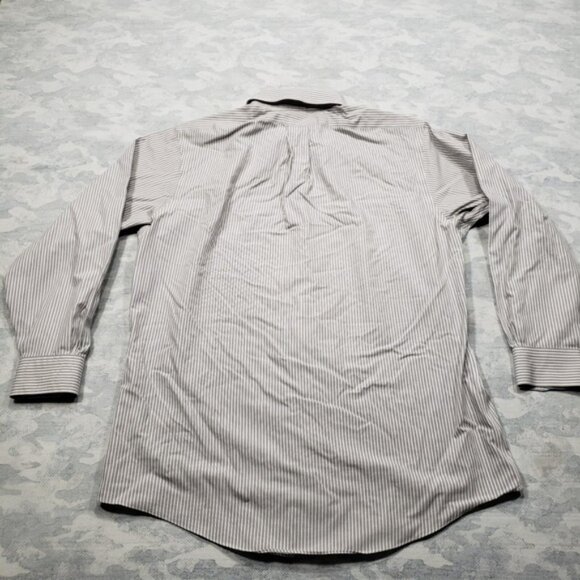 Brooks Brothers Shirt Mens 16.5 Gray Striped Long Sleeve Button Down - Picture 5 of 5